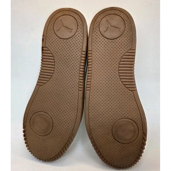 Womens Size 8.5 PUMA Club 5V5 Suede Gum Sneaker Frosted Ivory-Toasted Almond - Picture 10 of 10